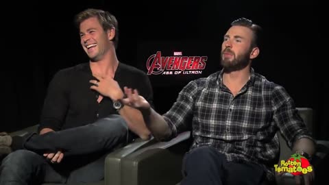 AVENGERS CAST / funny movements..