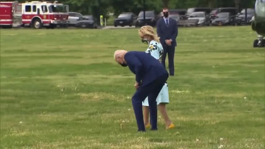 Joe Biden's diaper pops out..