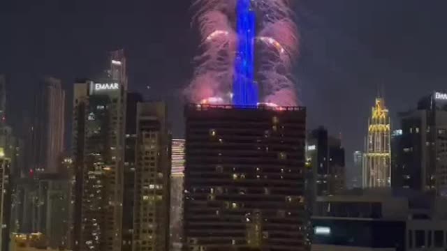 Happy New year Dubai lighting show 2023