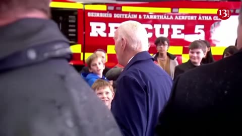 President Biden speaks to children of U.S. embassy staff in Dublin