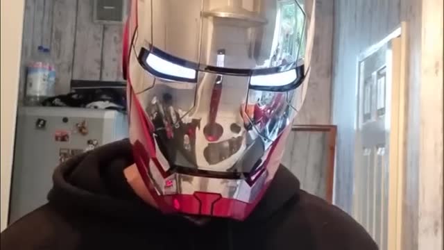 AutoKing MK5 Ironman Helmet demo.