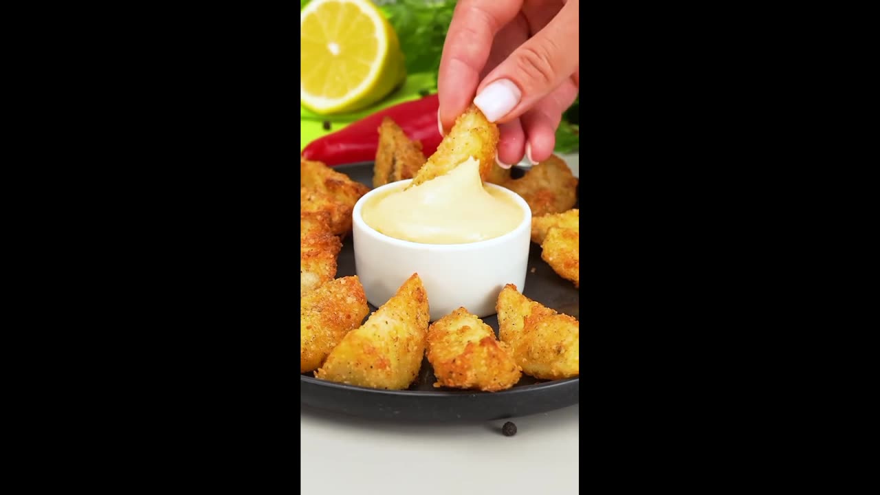 Fry chicken nuggets