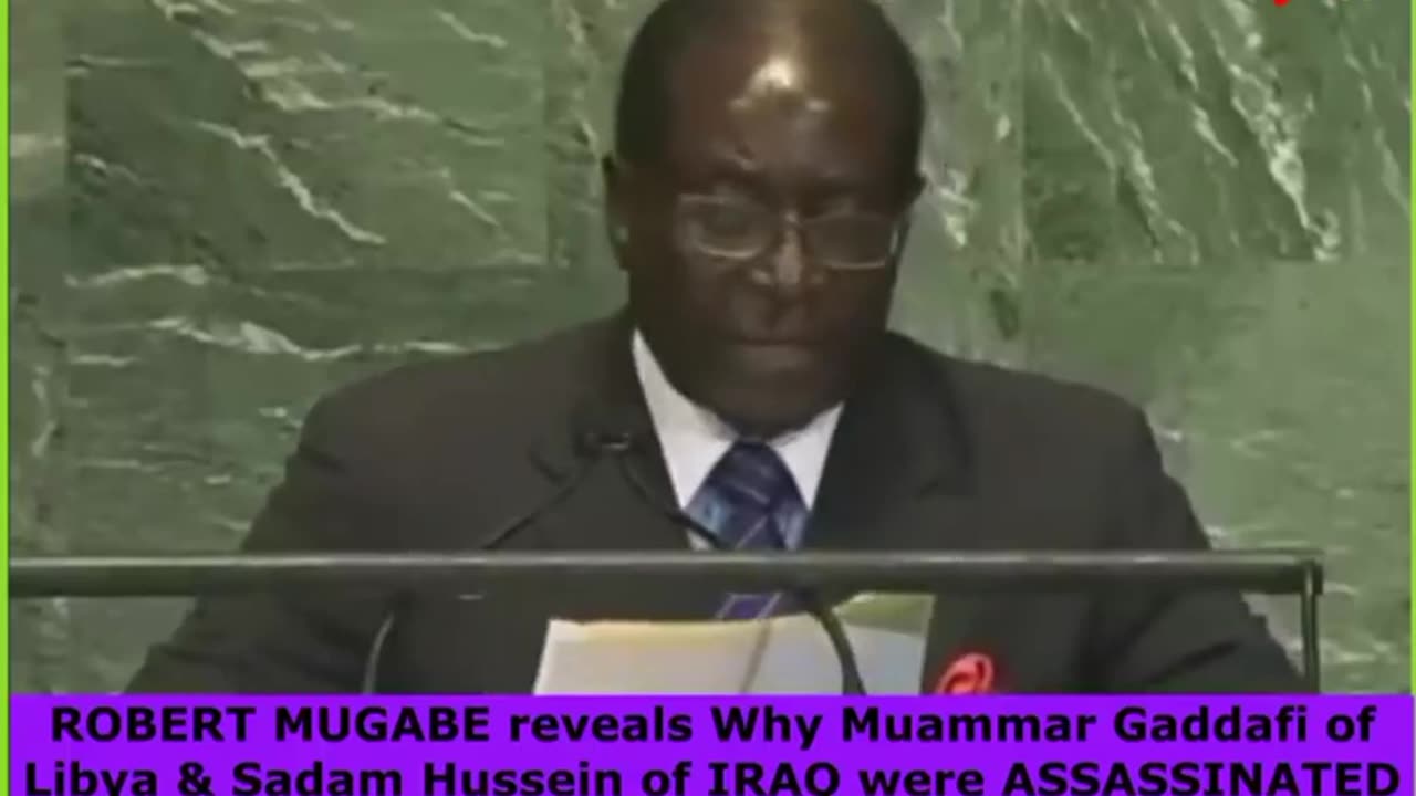 How NATO/USA murdered Saddam Hussein of Iraq and Col. Muammar Gaddafi of Libya for Oil -Robert Mugabe