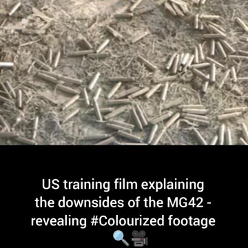 US training film downsides of MG42 revealing #Colourized footage🇺🇸 🔍 🎥
