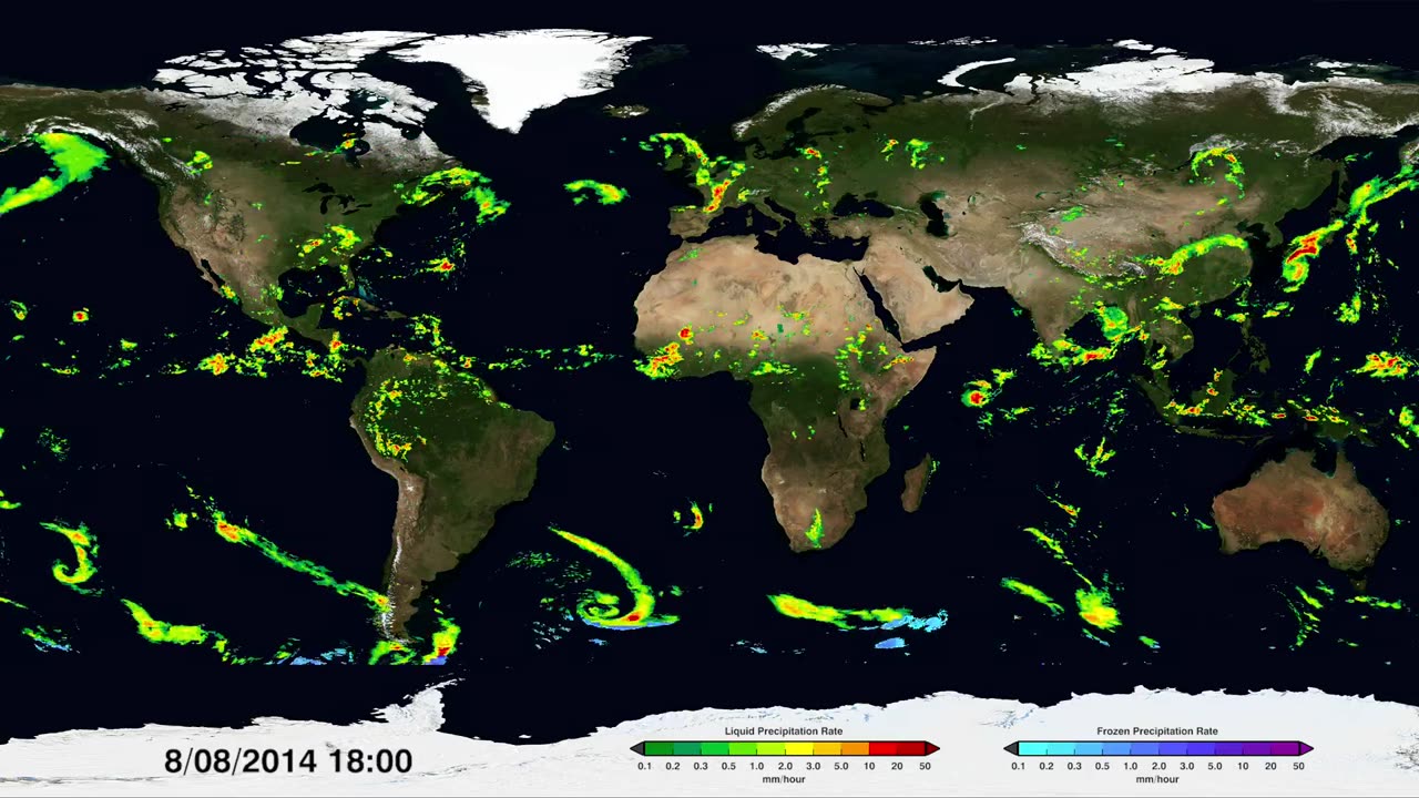 NASA's Global Tour of Precipitation in Ultra HD