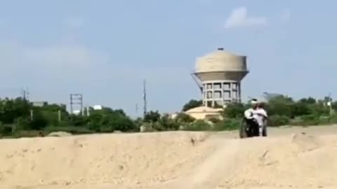 Bike funny accident