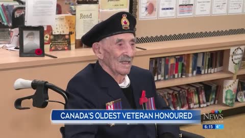 Canada's oldest veteran honoured