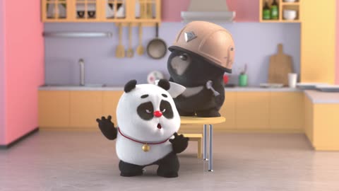 Bamboo Panda Kitchen Show Disco Sound Funny Animation make you laugh