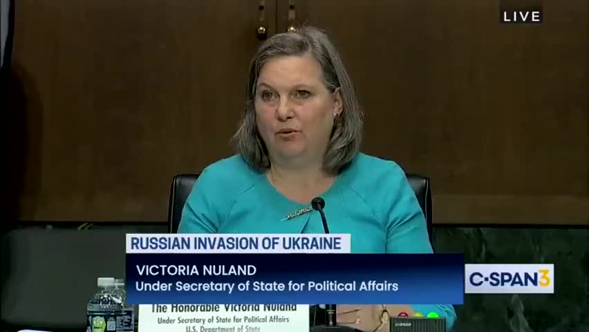 VICTORIA NULAND: "UKRAINE HAS BIOLOGICAL RESEARCH FACILITIES"; BIOWEAPONS