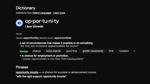 opportunity