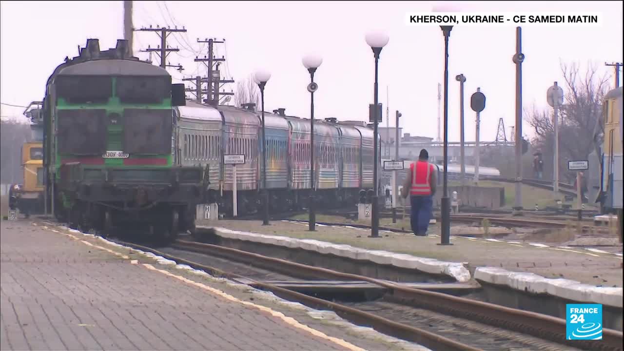 Guerre en Ukraine : Retour du train entre Kherson et Kiev