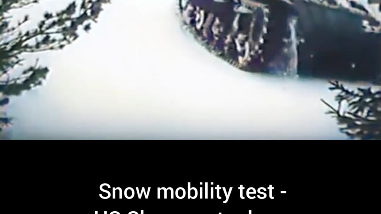 Snow mobility test Sherman tank vs Panther winter warfare #Colourized 🌨️ 🚛 🎥