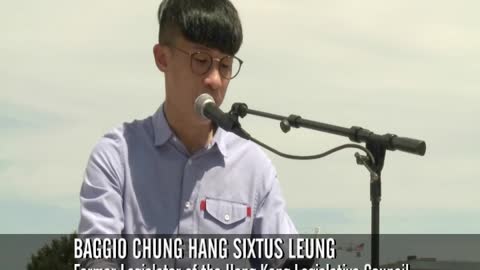 Baggio Chung Hang Sixtus Leung: "Stop the Genocide Games" rally in DC