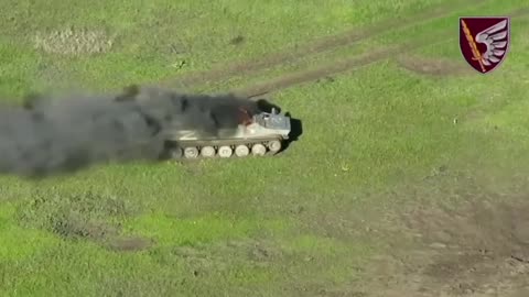 Dropping Grenades into the Hatch of Russian APC