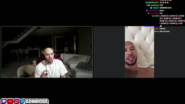 Adin Ross Pranks Andrew Tate For Being Bald!