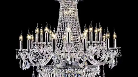 High quality crystal chandelier, do you like it? # Helen lighting #