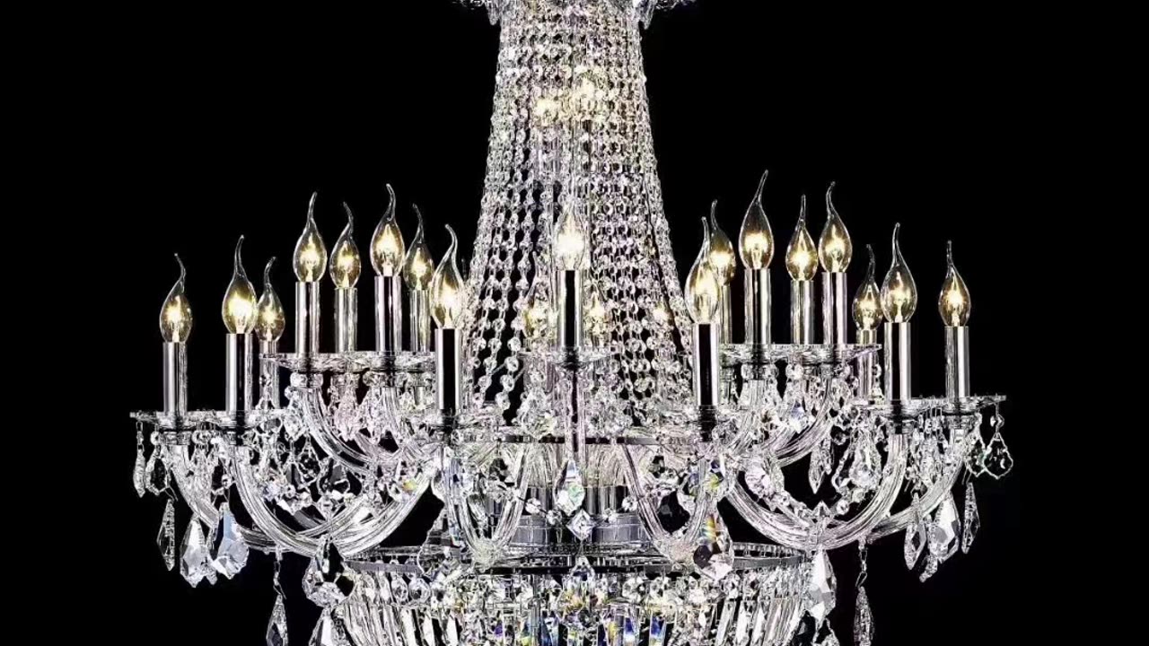 High quality crystal chandelier, do you like it? # Helen lighting #