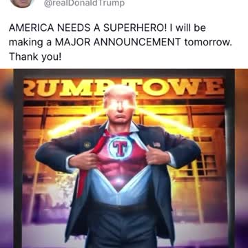 President Trump Superman