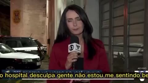Another reporter collapses on camera, this time in Brazil.