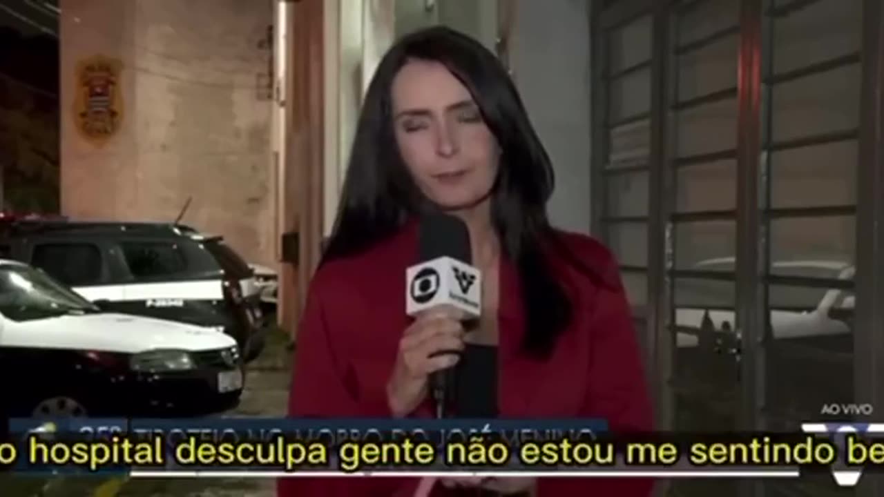 Another reporter collapses on camera, this time in Brazil.