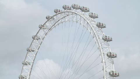 Top of the London Eye Rotating