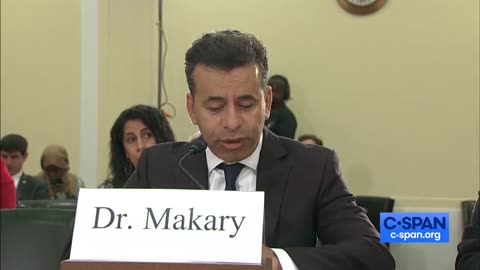 What a fantastic opening statement from Dr. Makary!