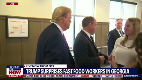 TRUMP VISITS CHICK FIL A IN ATLANTA