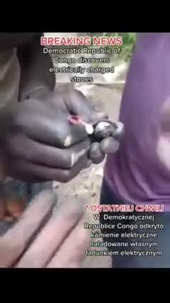 Congo electrically charged stones