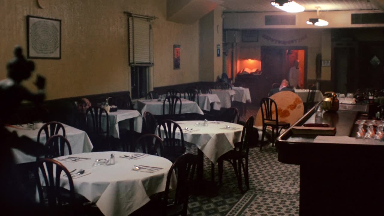 Michael kills McCluskey and Sollozzo in The Godfather 1972