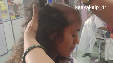 ।।Girl headshave।।head shaving।।young girl headshave