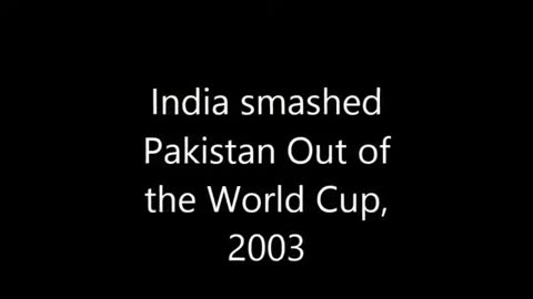 Sachin Tendulkar's match winning innings of 98 runs Vs Pakistan 2003 World Cup