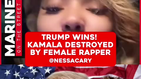 TRUMP WINS ! KAMALA DESTROYED BY FEMALE RAPPER !