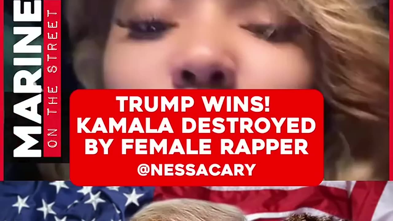 TRUMP WINS ! KAMALA DESTROYED BY FEMALE RAPPER !