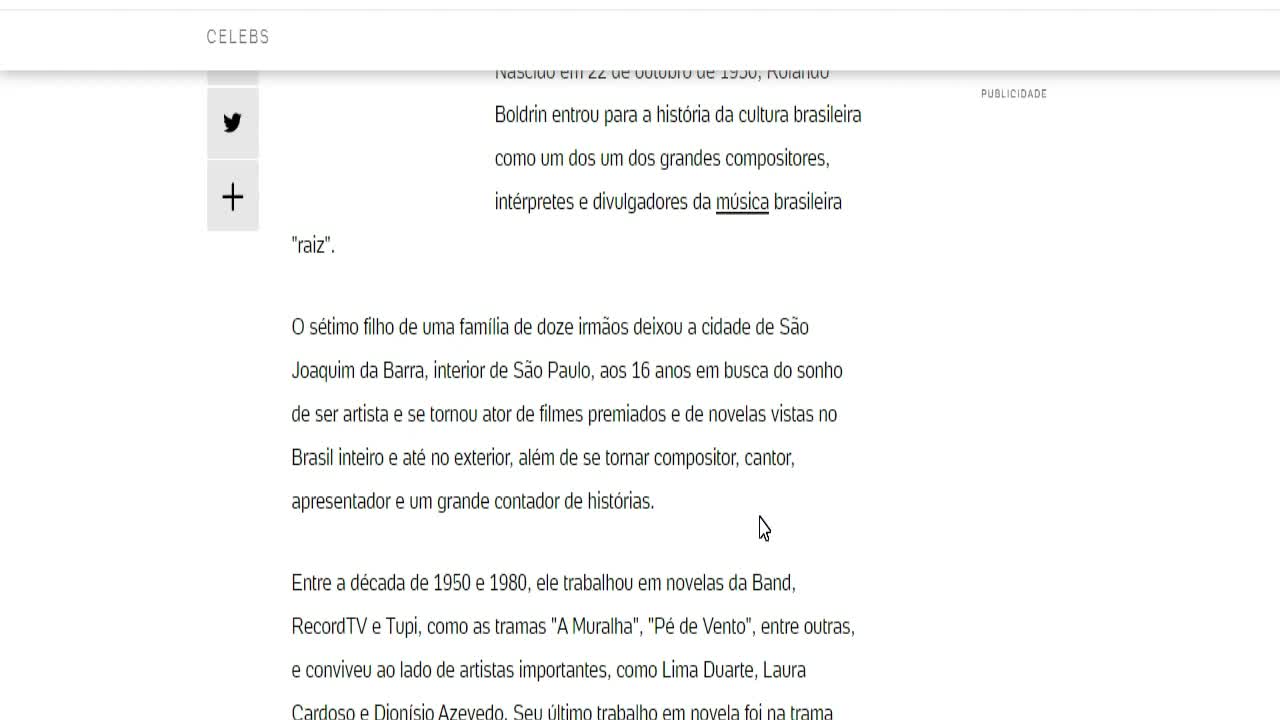 MORTE Rolando Boldrin Ícone do BRASIL da Música , Rolando Boldrin morre aos 86 anos em SÂO PAULO