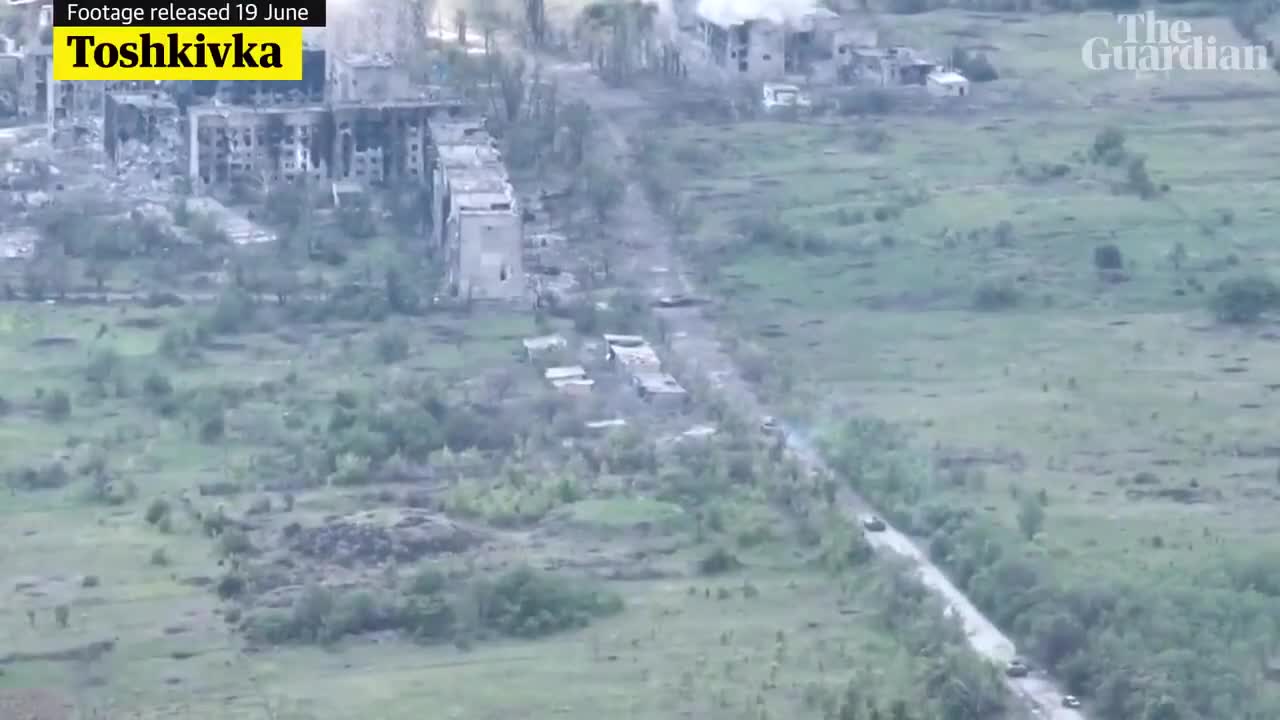 Toshkivka was occupied by Russian troops today. But before entering the village, the occupiers tur