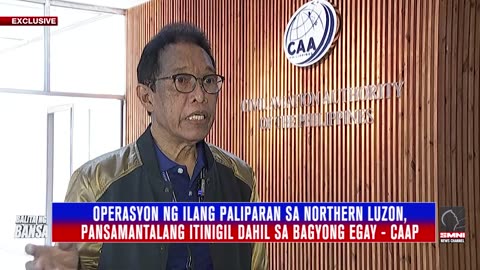 Operasyon ng ilang paliparan sa Northern Luzon, pansamantalang itinigil dahil sa bagyong egay- CAAP