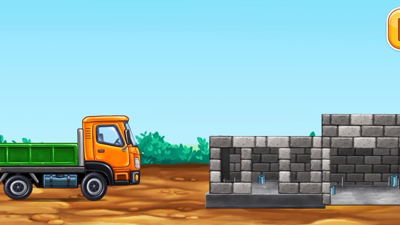 Loader Trailer Trucks for Kids | Underpass Road Construction