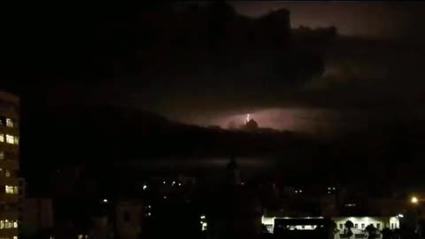 Thunderstorm with lightnings, Ciudad Vieja, Montevideo