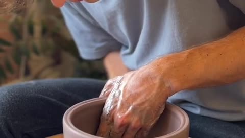 I was happy with this one #pottery #satisfying #asmr