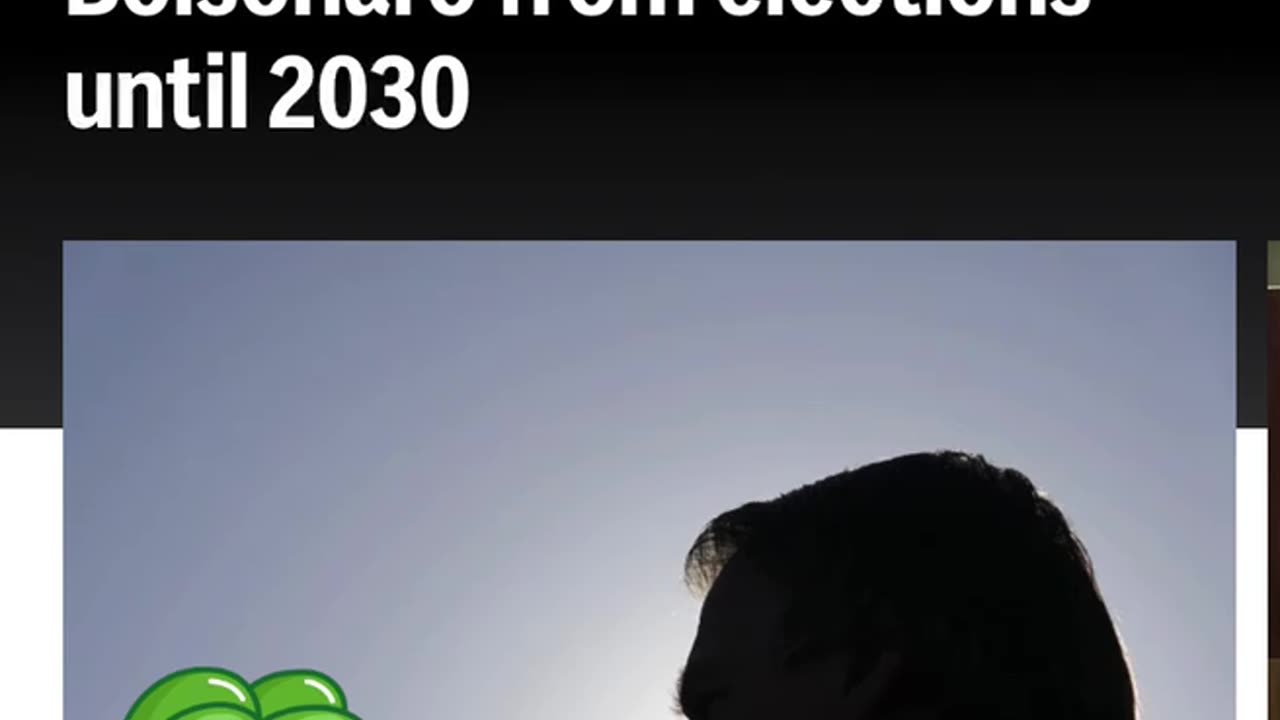NewsFlash - Brazil Judges Blocks Bolsonaro from Seeking Re-election until 2030