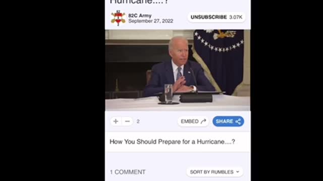 Joe Biden says get your vaccine to prepare for the hurricane
