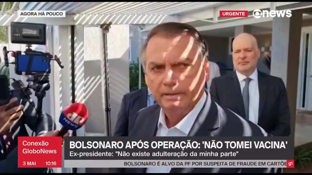 Police are investigating whether Bolsonaro used a fake COVID vaccine card to travel