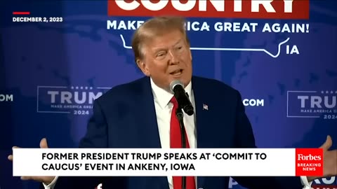 Trump Attacks Iowa Governor Kim ReynoldsA Key DeSantis SupporterAt Rally In Iowa