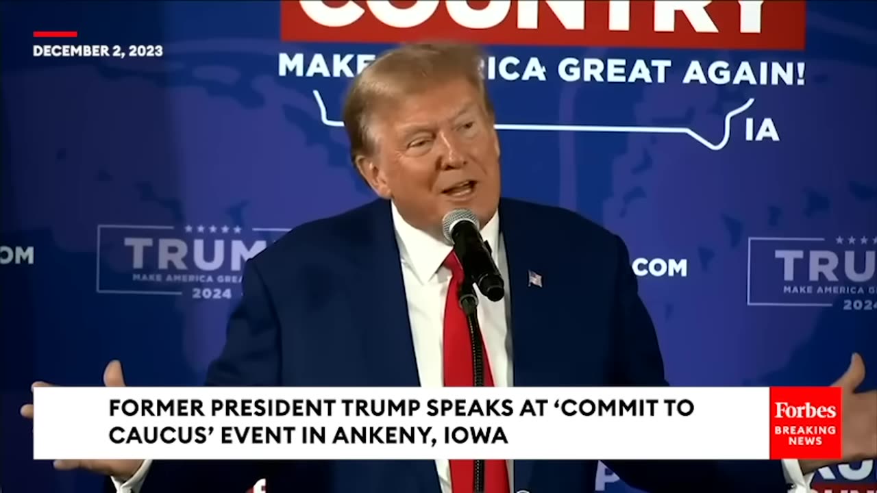 Trump Attacks Iowa Governor Kim ReynoldsA Key DeSantis SupporterAt Rally In Iowa