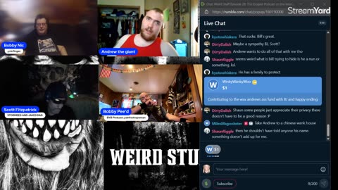 Weird Stuff Episode 28: The longest Podcast on the internet Rumble Exclusive