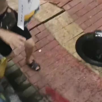 Trees uprooted during typhoon in China