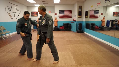 Correcting common errors executing the American Kenpo technique Deflecting Hammer