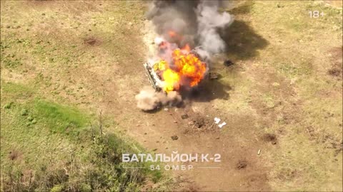 Russian FPV burns in Donbas.