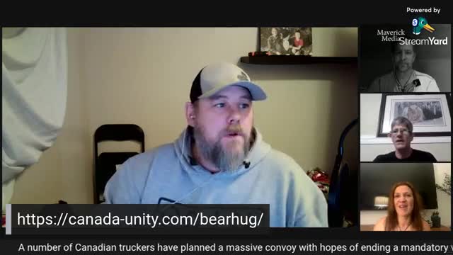 January 18, 2021 Canada Unity Convoy code name Bearhug.