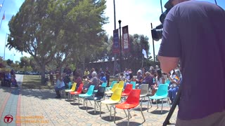 Silicon Valley, Santa Clara City Hall LGBTQ Flag Raising. Singing Jesus Loves the Little Children